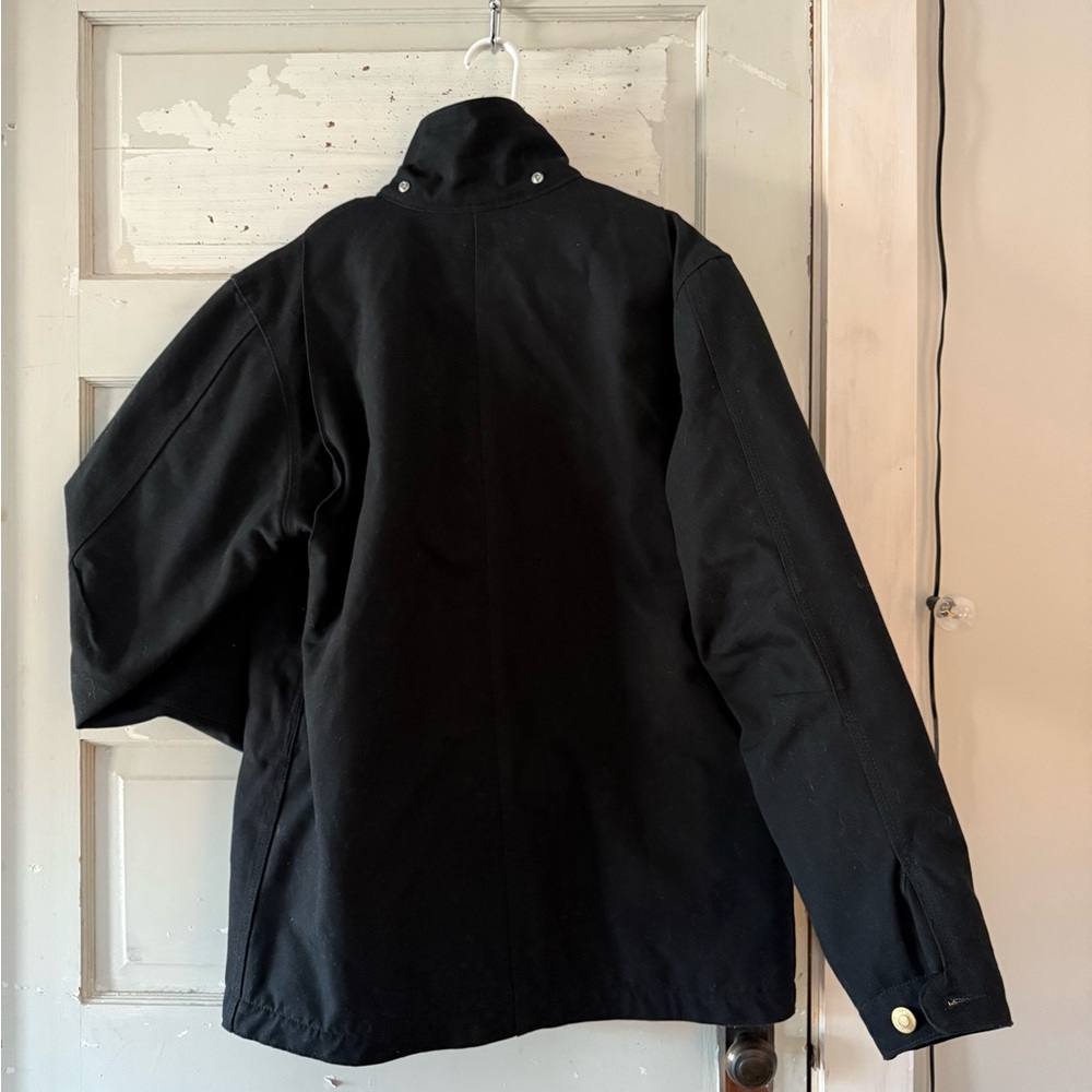 Carhartt firm duck blanket lined Chore coat. Black, Medium - Picture 4 of 5